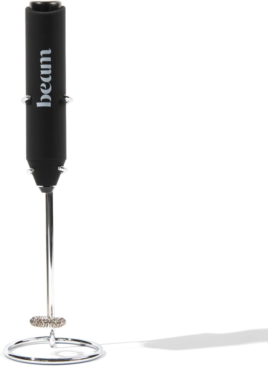 Beam Frother, Perfect for Mixing your Beam Dream Sleep Powder, Handheld Drink Mixer, Electric Whisk Foam Maker, Also for Coffee, Lattes, Cappuccino, Matcha, Hot Chocolate & Creamer, With Two Batteries