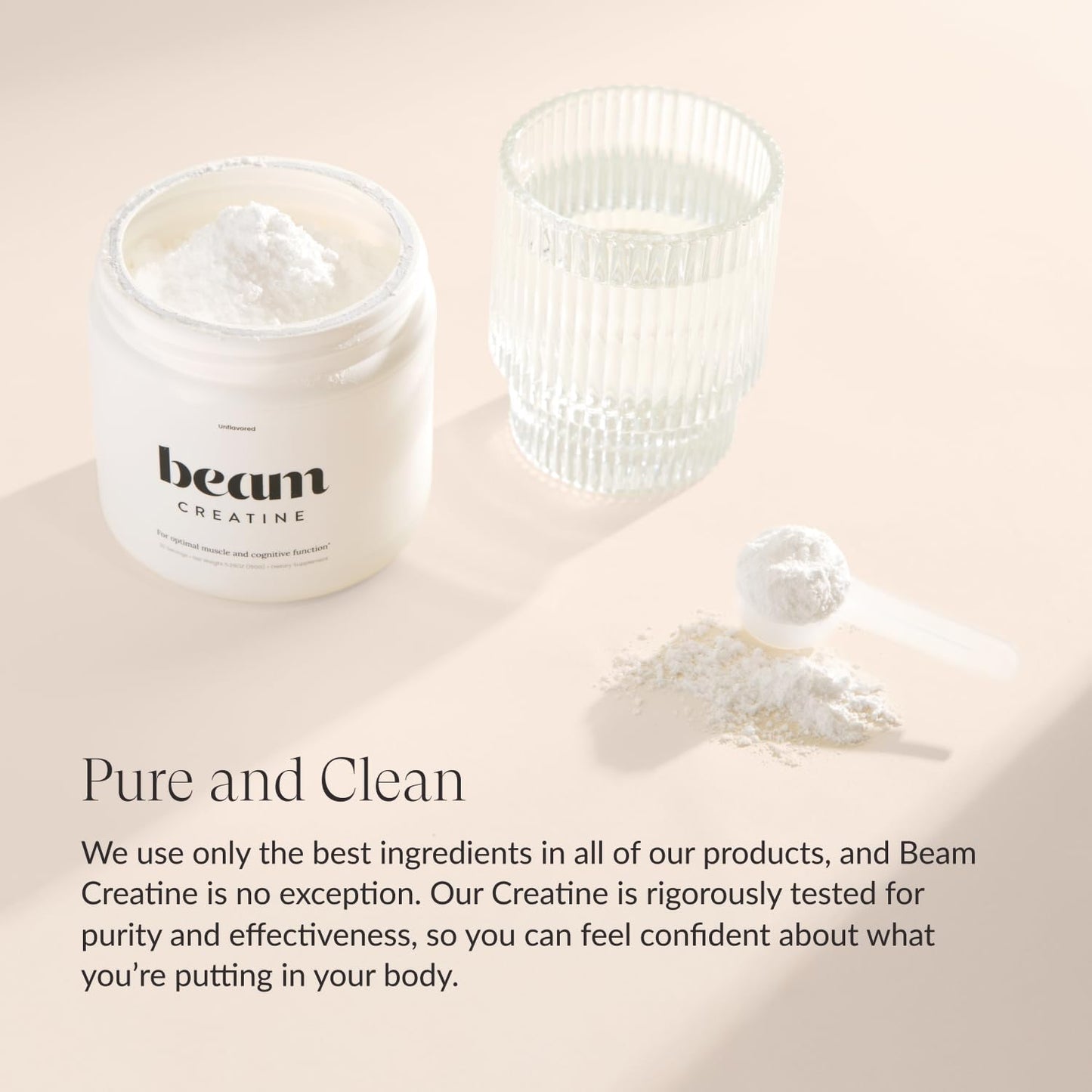 Beam Glow & Creatine Bundle, Hormone Balance, Energy & Muscle Support for Women, Hair, Skin, Nails, Hydration, Vegan, No Sugar, Third Party Tested